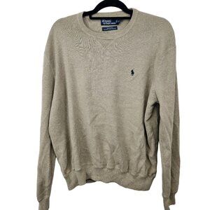Polo Ralph Lauren Mens Beige Sweater Dress Size XL Coat Shirt